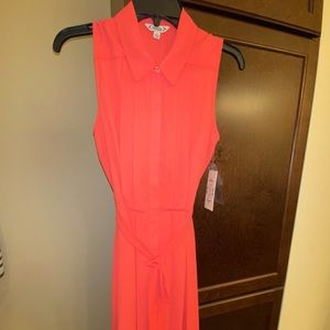 Nanette Lepore Sleeveless Pleated Front Dress